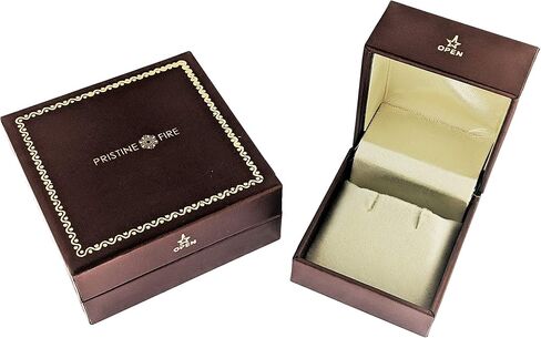 1/4 قيراط دائرة فضة استرليني مختبر نمت الماس أقراط للنساء, معدن حجر, الماس in Kuwait