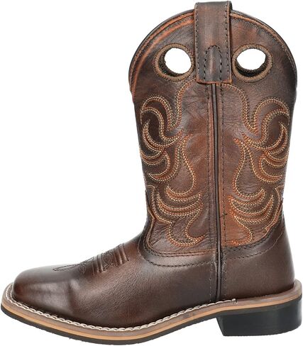 Smoky Mountain Boots | Landry Series | Youth Western Boot | Square Toe | Genuine Leather | Rubber Sole & Block Heel | Leather Foot & Man-Made Lining in Kuwait