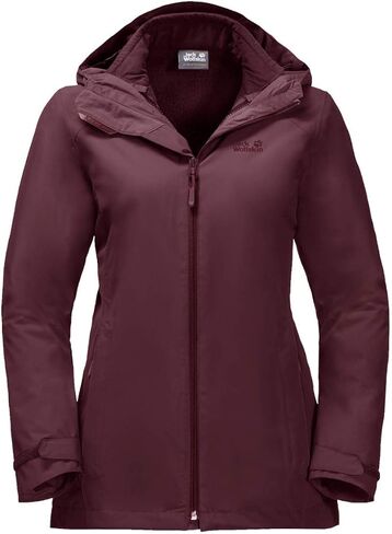 جاكيت حريمي من Jack Wolfskin مطبوع عليه Norrland 3 في 1 W عازل للماء in Kuwait