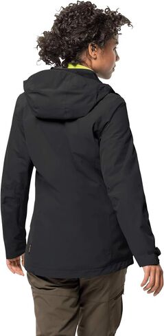 جاكيت حريمي من Jack Wolfskin مطبوع عليه Norrland 3 في 1 W عازل للماء in Kuwait
