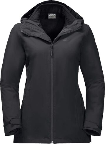 جاكيت حريمي من Jack Wolfskin مطبوع عليه Norrland 3 في 1 W عازل للماء in Kuwait