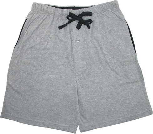 Hanes Mens Big & Tall Jersey Knit Cotton Button Fly Pajama Sleep Shorts in Saudi Arabia
