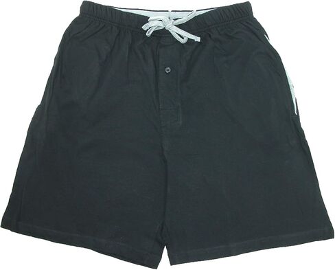 Hanes Mens Big & Tall Jersey Knit Cotton Button Fly Pajama Sleep Shorts in Saudi Arabia