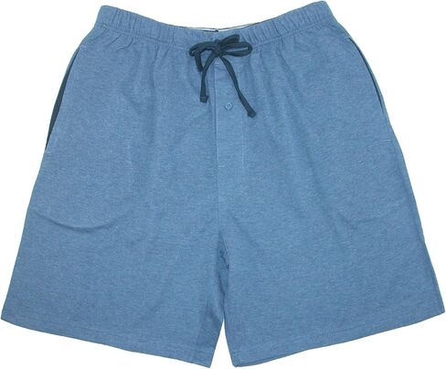 Hanes Mens Big & Tall Jersey Knit Cotton Button Fly Pajama Sleep Shorts in Saudi Arabia