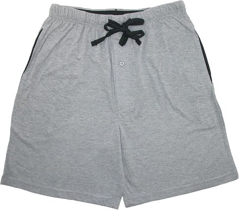 Hanes Mens Big & Tall Jersey Knit Cotton Button Fly Pajama Sleep Shorts in Saudi Arabia
