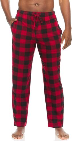 Swiss Alps Mens 2-Pack Pajama Bottoms Gift Set - Fleece Pant and Jersey Pant in Kuwait