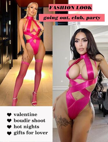 Avidlove الملابس الداخلية النسائية مثير المختنق الملابس الداخلية للنساء Strappy تيدي ينغيرييس قطعة واحدة بيبي دول صغيرة مع Underwire S-XXL in Kuwait