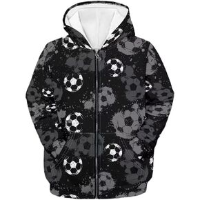 Coloranimal Unisex Girls Boys Long Sleeve Casual Hoodies & Sweatshirts Tops Kids Zip Up Jacket Coat Age 6-16 Year