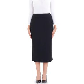 G-Line Pencil Midi Skirts for Women - Petite to Plus Size Midi Skirt - High Waisted, Back Slit, Knee Length Women's Skirts