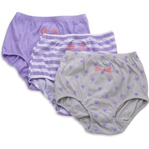 Candyland Brief Panty for Girl's - 3 Pack - Full Cut Soft Cotton