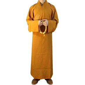 ZooBoo الصيف البوذية شاولين الراهب رداء القطن طويل الجلباب ثوب الكونغ فو زي فنون الدفاع عن النفس الملابس in Kuwait