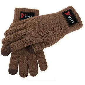 YHT Winter Gloves for Men Women,cold weather Warm touch screen knit Gloves with Thermal Soft Knit Lining running Driving