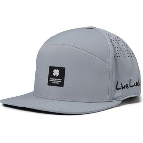 Black Clover Fendor Adjustable Snapback Silver Hat with Woven Label in Saudi Arabia
