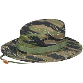 Propper 60/40 Ripstop Boonie Sun Hat for Men, Adjustable Chin Strap, Military Grade, Vent Holes, Cotton / Polyester Ripstop