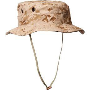 Propper 60/40 Ripstop Boonie Sun Hat for Men, Adjustable Chin Strap, Military Grade, Vent Holes, Cotton / Polyester Ripstop