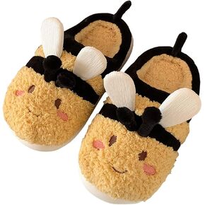 Gaolinci Cartoon Giraffe Cotton Slippers, Winter Indoor Outdoor Slippers for Women in Saudi Arabia