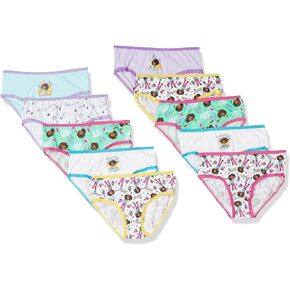 Karma’s World Girls' Amazon Exclusive Pack 100% Combed Cotton 10-Pack Underwear in Sizes 4, 6 and 8