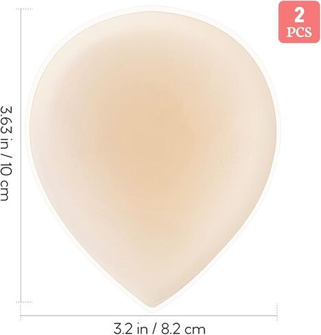 VALICLUD 2pcs Women Bikini Pads Concealer Seamless Waterproof Silicone Pad Guard Breast Pasties for Women Leggings Swimwear Activewear (As Shown) in Kuwait