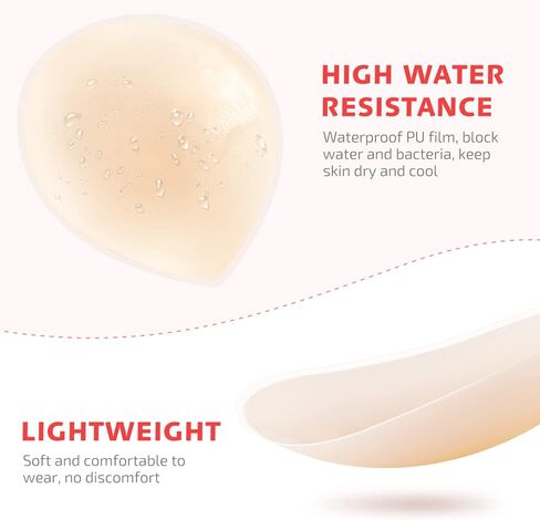 VALICLUD 2pcs Women Bikini Pads Concealer Seamless Waterproof Silicone Pad Guard Breast Pasties for Women Leggings Swimwear Activewear (As Shown) in Kuwait