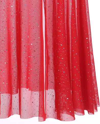 Lyrical Dance Dress for Women Shiny Sequins Mesh Dress Sleeveless Crop Top Dance Leotard Short Adult Dance Costume in Saudi Arabia