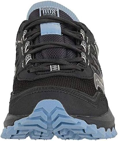 Saucony Women's Versafoam Excursion Tr13 Trail Running Shoe, Black/Light Blue, 8.5 in Saudi Arabia