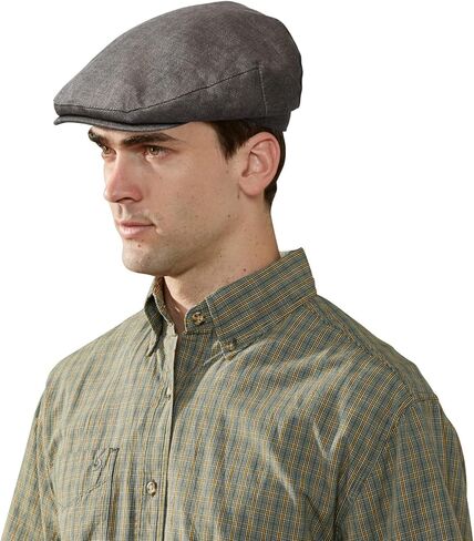 قبعة JANGOUL الرجالية من الكتان صيفية قبعة موزع الصحف قابلة للتعديل من Gatsby Golf Flat Ivy Hat in Kuwait