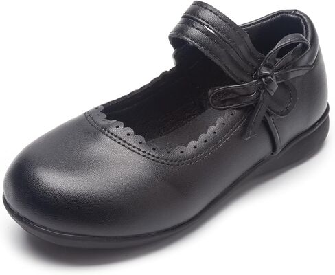 حذاء مسطح من Mesiiloly بفيونكة جانبية لطيفة للفتيات الصغيرات أحذية باليه مريحة وأنيقة للحفلات المدرسية وفتيات الزهور in Kuwait