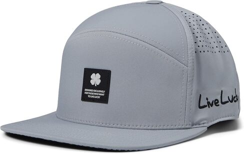 Black Clover Fendor Adjustable Snapback Silver Hat with Woven Label in Saudi Arabia
