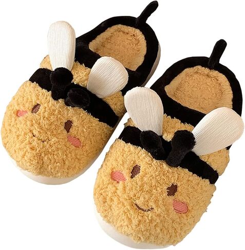 Gaolinci Cartoon Giraffe Cotton Slippers, Winter Indoor Outdoor Slippers for Women in Saudi Arabia
