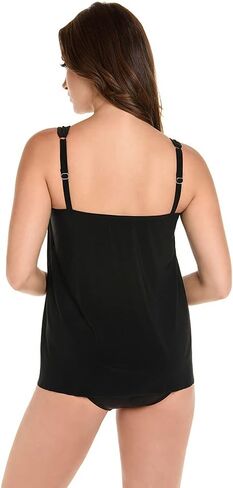 Miraclesuit Women's Swimwear DD-Cup Illusionist Mirage High Neckline Underwire Tankini Bathing Suit Top in Saudi Arabia