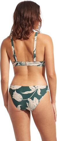 Seafolly Women's Banded Longline Triangle Bikini Top Swimsuit in Saudi Arabia