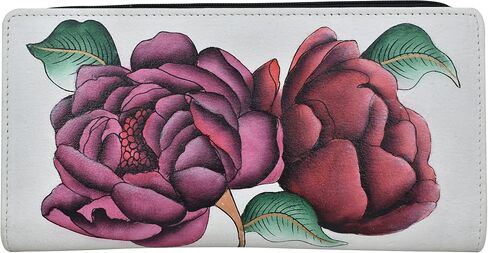 Anna by Anuschka Women's Hand Painted Leather Two Fold Wallet in Saudi Arabia