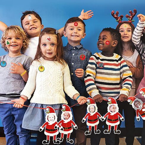 سترة Yizeda القبيحة لحفلات عيد الميلاد، مجموعة لوازم حفلات عيد الميلاد القبيحة تتضمن 10 أساور، 10 سلسلة مفاتيح، 10 دبابيس أزرار، 50 ملصقًا لديكورات حفلات عيد الميلاد القبيحة in Kuwait