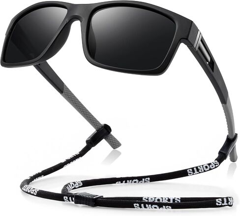 suoso Polarized Sports Sunglasses for Men: UV400 Protection Glasses Womens Wrap Around Goggles for Driving Fishing in Saudi Arabia