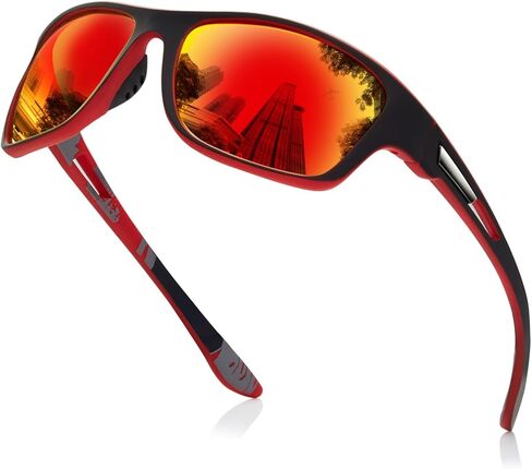 suoso Polarized Sports Sunglasses for Men: UV400 Protection Glasses Womens Wrap Around Goggles for Driving Fishing in Saudi Arabia