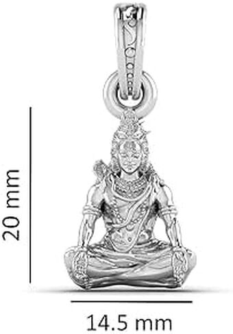 FAB_Collection_Crafts | قلادة God Shiva للرجال والنساء Bhagwan Shiv Ji Locket من أجل الصحة الجيدة والثروة | بدون سلسلة. in Kuwait