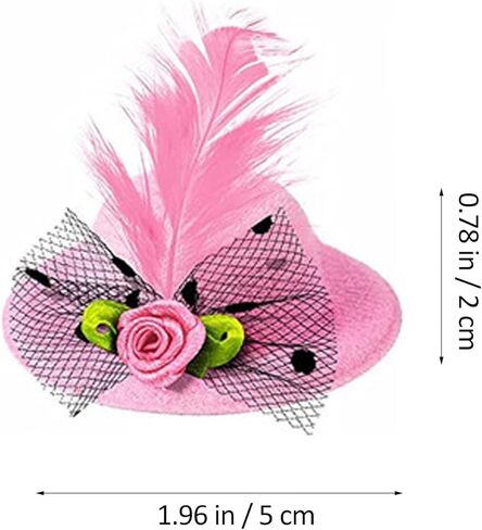 12 قطعة من قبعات حفلات الشاي الصغيرة للنساء، تصميم بمشبك، مشابك شعر رائعة للنساء والفتيات في 6 ألوان، قبعات حفلات الشاي للسيدات، مشابك شعر صغيرة in Kuwait