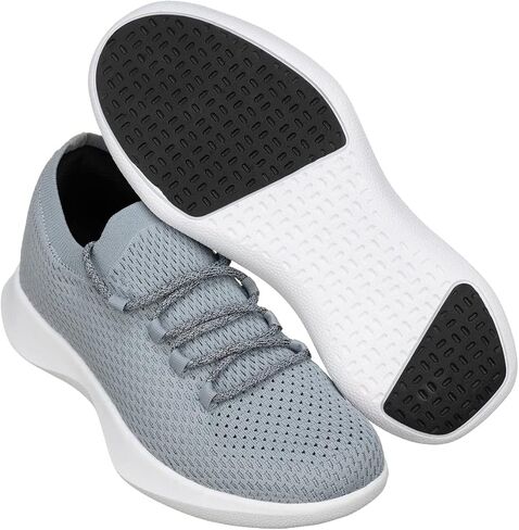 CALTO Men's Invisible Height Increasing Elevator Shoes - Ultra Lightweight Sporty Sneakers - 2.4 Inches Taller in Saudi Arabia