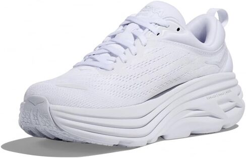 Hoka Women's Bondi 8 Sneaker, White/White, 8 in Saudi Arabia