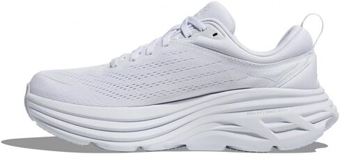 Hoka Women's Bondi 8 Sneaker, White/White, 8 in Saudi Arabia