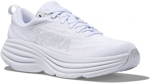 Hoka Women's Bondi 8 Sneaker, White/White, 8 in Saudi Arabia