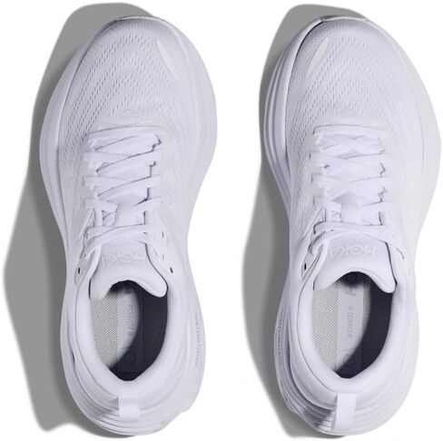 Hoka Women's Bondi 8 Sneaker, White/White, 8 in Saudi Arabia