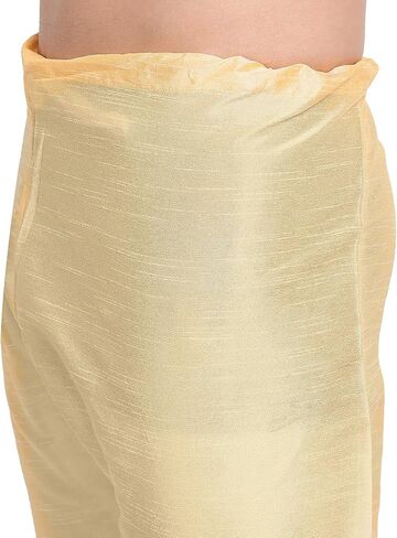 طقم بيجامة كورتا للرجال من SKAVIJ فستان حريري مطرز فني مقاس عادي in Kuwait