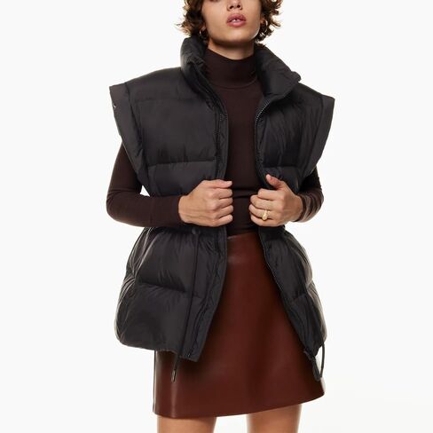 VAOYIU Womens Puffer Vest Adjustable Drawstring Waist Lightweight Quilted Zip Up Vest with Pockets in Saudi Arabia