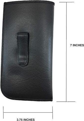MAZZEO Extra Large Soft Slip in Glasses Case with Pocket Clip for Eyeglasses & Sunglasses for Men & Women in Saudi Arabia