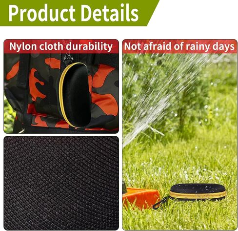 FF1 Zipper Shell Sunglasses Glasses Case with Belt Loop, Clip, Plastic Carabiner Hook in Saudi Arabia