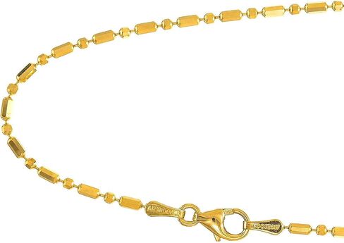JewelStop 14k الذهب الأصفر أو الأبيض 1.5 ملم شريط حبة الكرة سلسلة قلادة 16 "18" 20" مشبك مخلب جراد البحر in Kuwait
