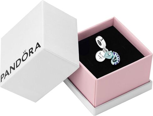 باندورا سوار الحرباء المتدلي المتغير اللون أساور لحظات سحرية - مجوهرات نسائية مذهلة - هدية للنساء - مصنوعة من الفضة الاسترليني والمينا، مع صندوق هدايا in Kuwait