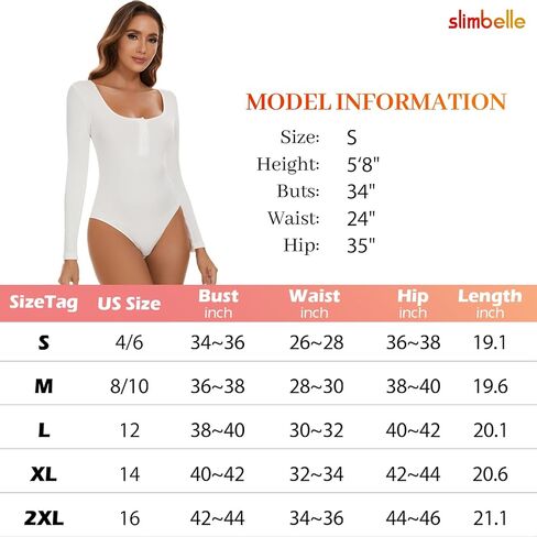 تيشيرت نسائي من SLIMBELLE بأكمام طويلة ورقبة هينلي مثيرة للجسم ومناسب بشكل نحيف in Kuwait