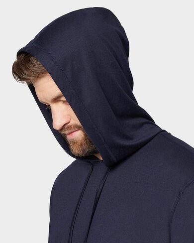 32 DEGREEES Men's Cool Classic Long Sleeve Hooded T-Shirt | Anti-Odor | 4-Way Stretch | Moisture Wicking in Saudi Arabia